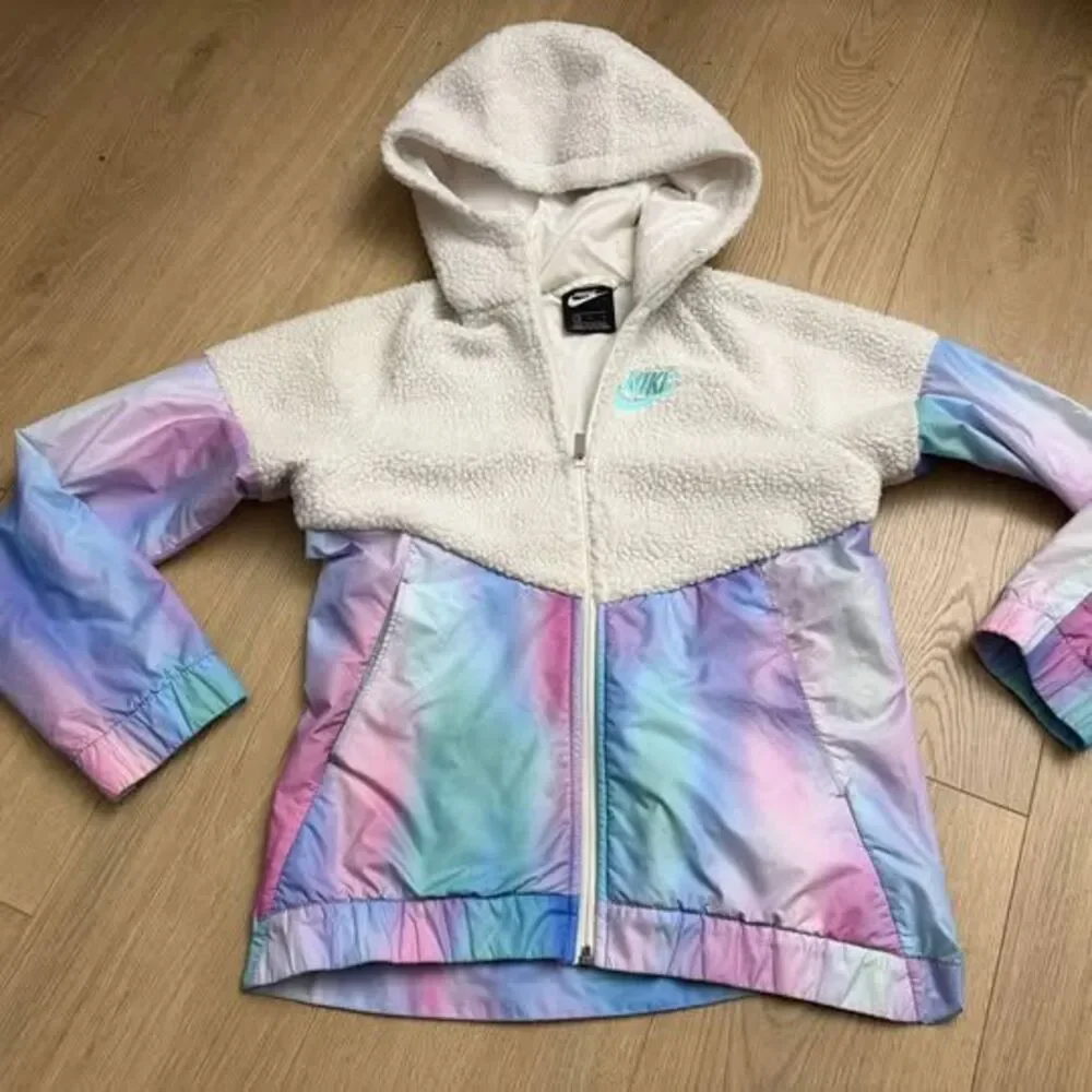 Nike Girls Windrunner Sherpa Fleece Jacket Size Large youth